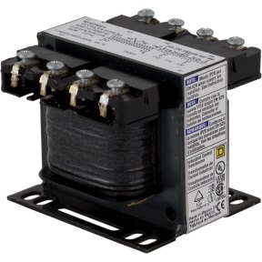 Schneider Electric Control Transformer; 50 VA; 220V x 440V; 230V x 460V; 240V x 480V Primary; 110V; 115V; 120V Secondary; Single-Phase; No Fusing
